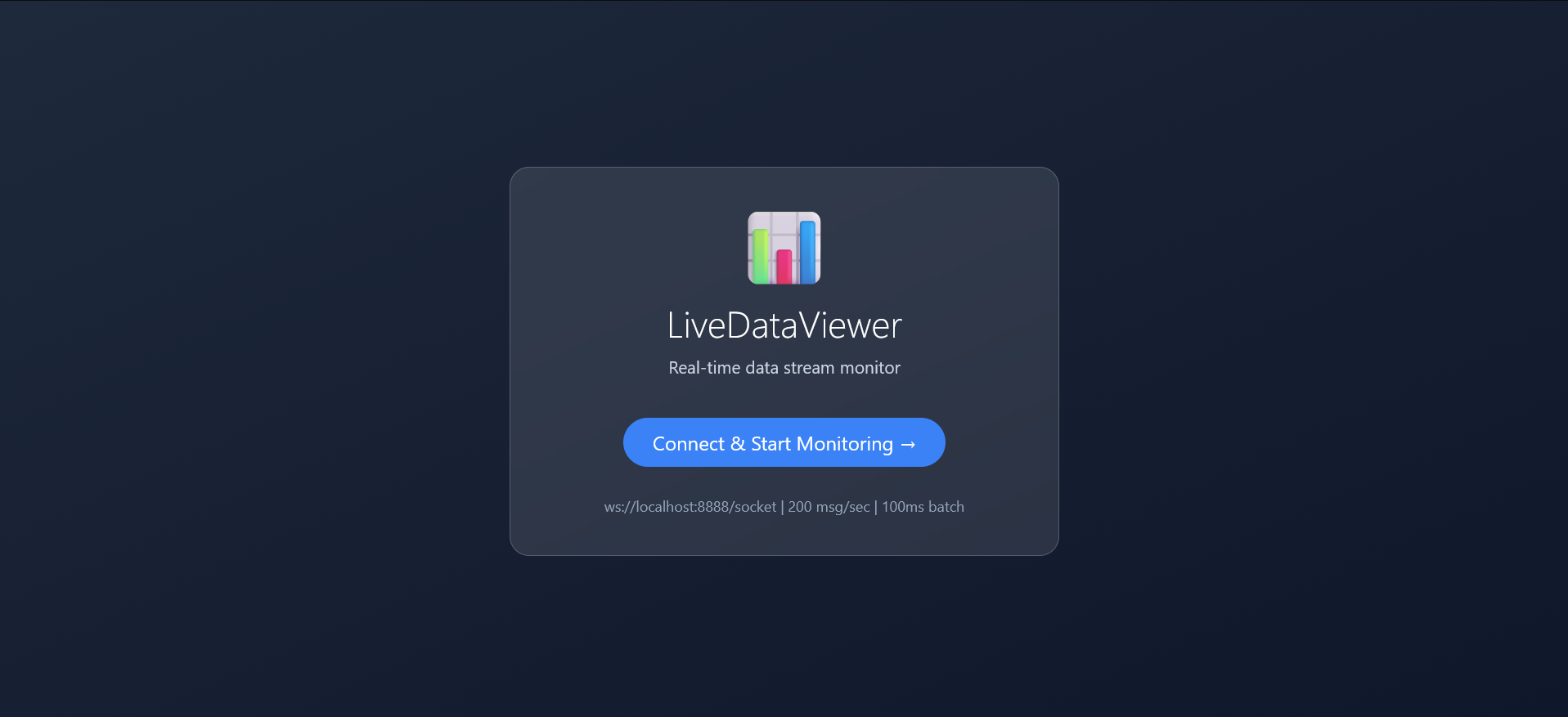 LiveDataViewer Home Page