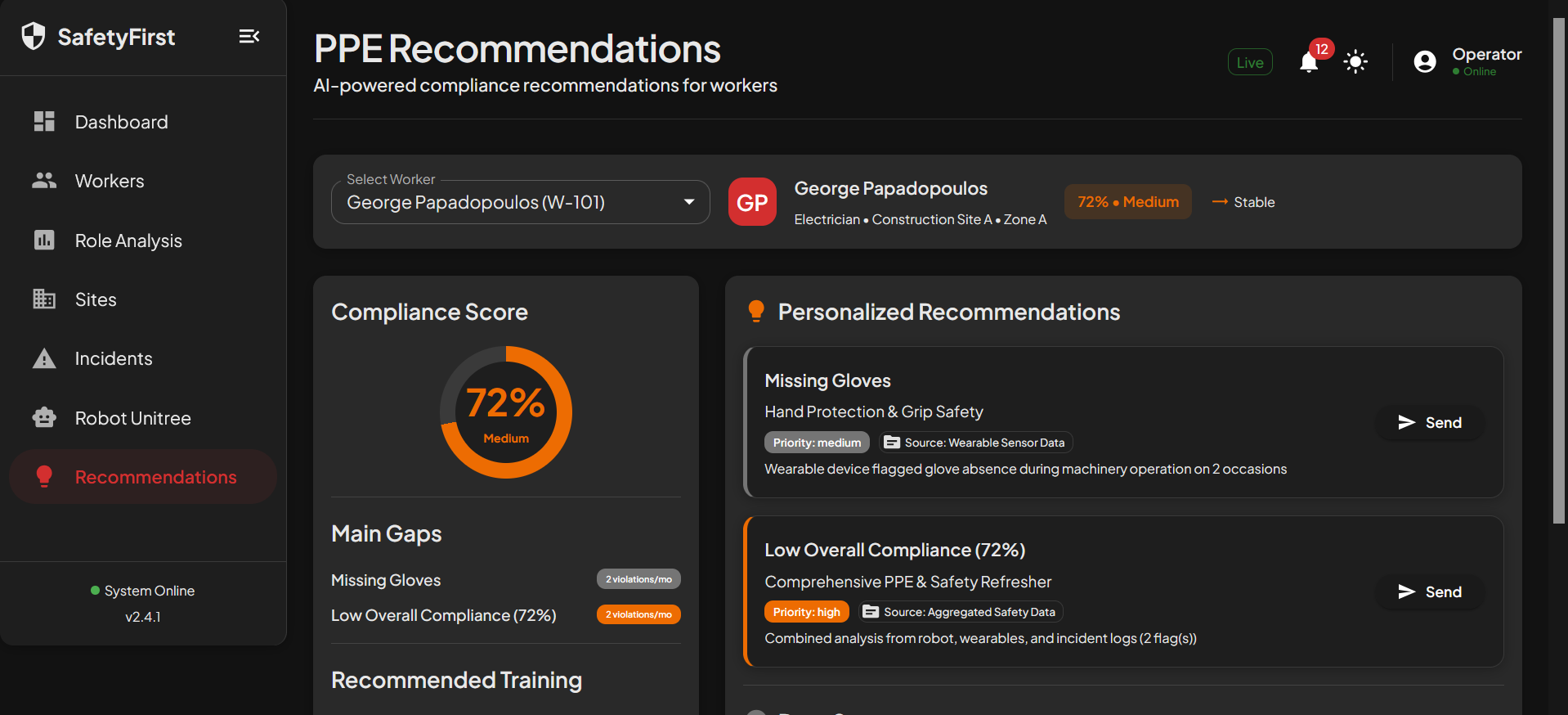 Recommendations